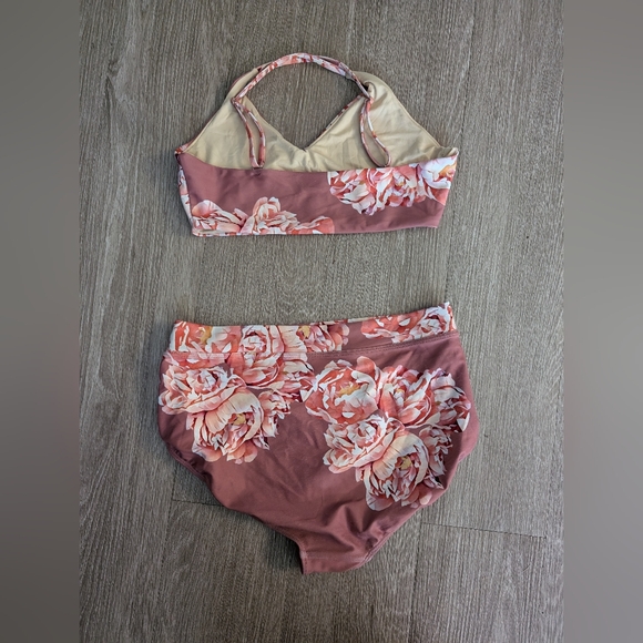 Albion fit garden rose swimsuit bikini set - Picture 4 of 10